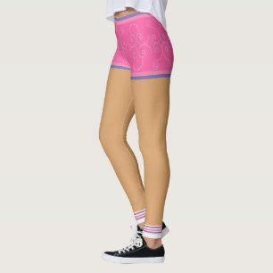 DIE EEN KORTE KORTE BROEK DRAAGT LEGGINGS
