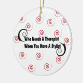 die een therapeut nodig heeft wanneer u een stylis keramisch ornament (Links)