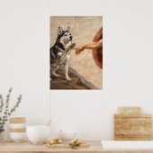 Die Erschaffung des Husky Poster (Keuken)