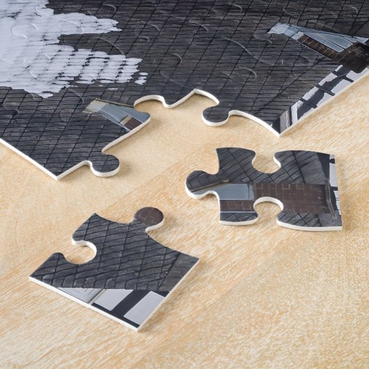 Die Fachwerkhäuser von Freudenberg im Siegerland Legpuzzel (Zijkant)