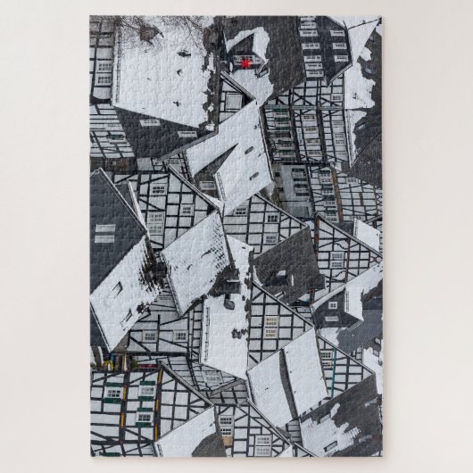 Die Fachwerkhäuser von Freudenberg im Siegerland Legpuzzel (Verticaal)