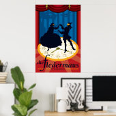 Die Fledermaus, Opera Poster (Thuiskantoor)