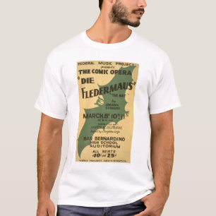 Die Fledermaus Strauss 1938 WPA T-shirt