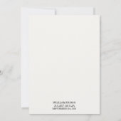 Die formele eenvoudige klassieke elegante blanco b kaart (Achterkant)