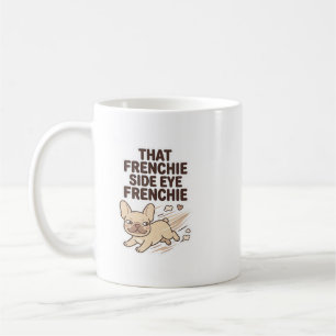 Die Franse zijdelingse blik Moppige Franse Bulldog Koffiemok