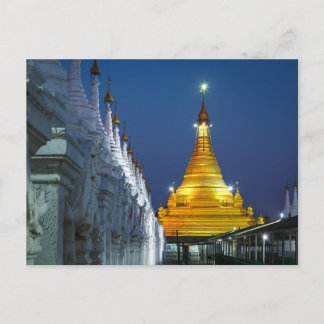 Die Goldenen Pagoden von Mandalay Postkarte Briefkaart