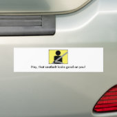 Die gordel ziet er goed uit. bumpersticker (Op auto)