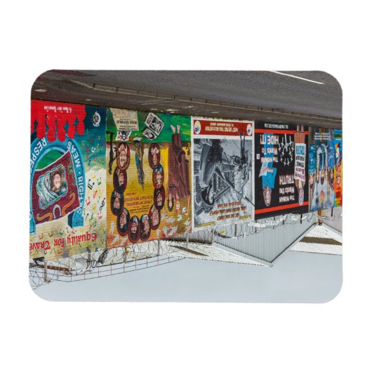 Die Graffiti in Belfast Irland Magneet (Horizontaal)