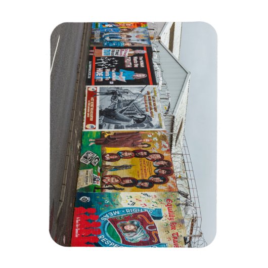 Die Graffiti in Belfast Irland Magneet (Verticaal)
