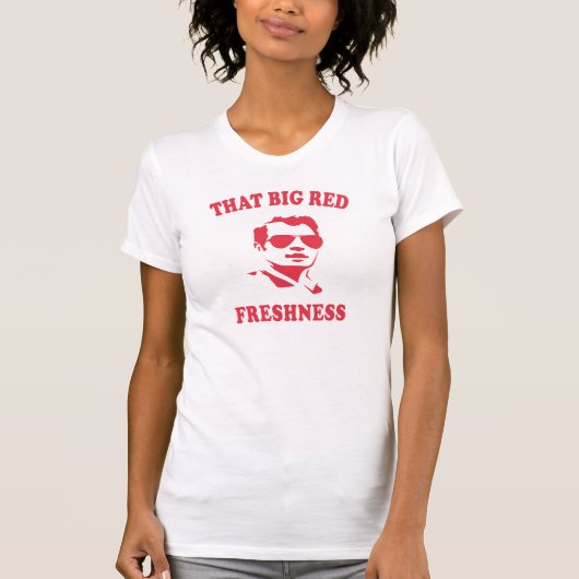 Die grote rode frisheid t-shirt (Voorkant)