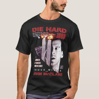 Die Hard Retro Film Montage T-shirt