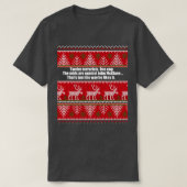 Die harde kerstkeuker t-shirt (Design voorkant)