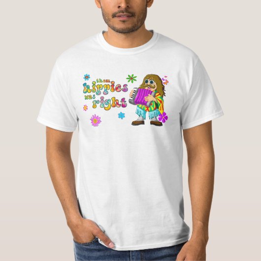 Die hippies hadden gelijk t-shirt (Voorkant)