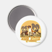 Die hondendagen van de zomer magneet (Voorkant / Achterkant)