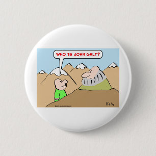 die john galt ayn rand objectivisme is ronde button 5,7 cm