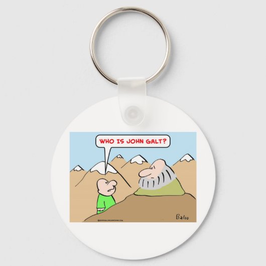 die john galt ayn rand objectivisme is sleutelhanger (Voorkant)