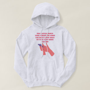 Die kleine dans die je vingers doen hoodie ontwerp