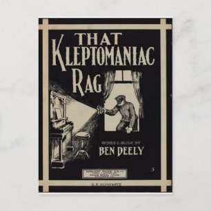 Die Kleptomaniac Rag Briefkaart