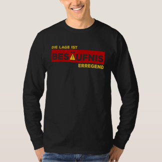 Die Lage ist Besäufnis regend Grappige Bierliefheb T-shirt