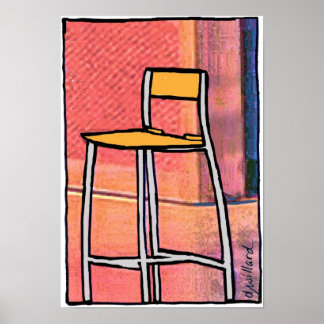 Die lege stoel poster