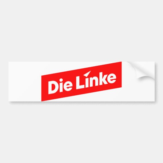 Die linke bumpersticker (Voorkant)
