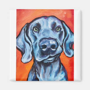 Die lip daar! Weimaraner Magneet