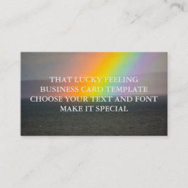 Die Lucky Feing Business Card-template Visitekaartje