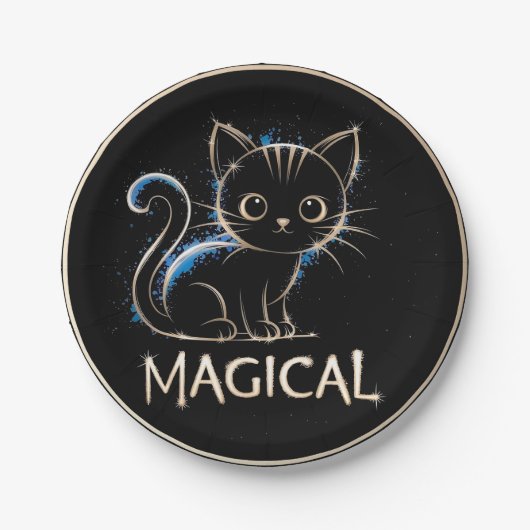 Die magische Katze Papieren Bordje (Voorkant)