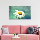 Die Margerite Canvas Afdruk (Insitu (Woonkamer))