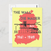 Die Mauer special Design Briefkaart (Voorkant / Achterkant)