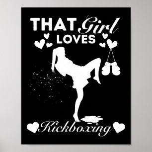 Die meid houdt van kickboksen poster