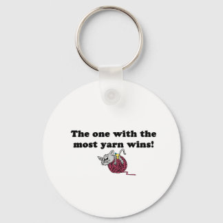 Die met de meeste garen wint sleutelhanger