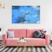 Die Möwe Canvas Afdruk (Insitu (Woonkamer))