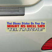 Die Obama Sticker! Bumpersticker (Op auto)