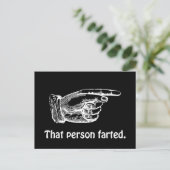 die persoon heeft gekweekt briefkaart (Staand voorkant)