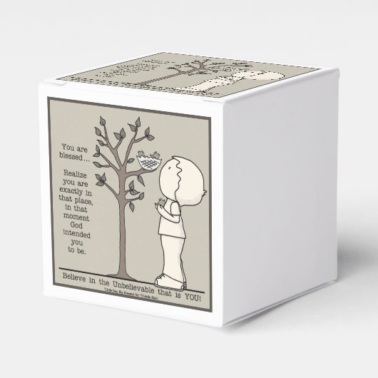 die plaats bedankdoosjes (Voorkant Zijde)