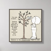 die plaats canvas afdruk (Voorkant)