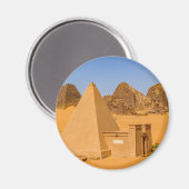 Die Pyramiden von Meroe im Sudan Magnet Magneet (Voorkant / Achterkant)