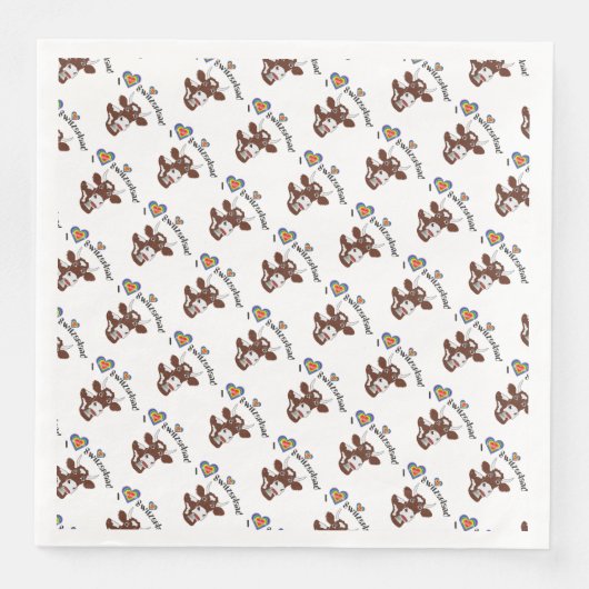 Die richtige Serviette zum Fondue oder Raclette Servet (Voorkant)