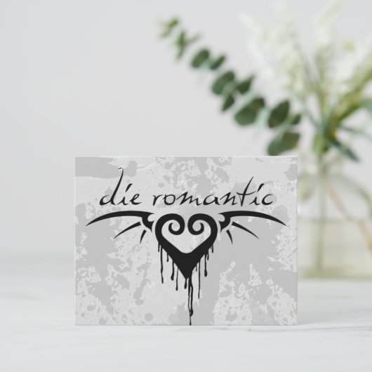 die romantisch briefkaart (Staand voorkant)