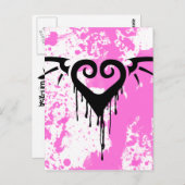 die romantisch hart briefkaart (Voorkant / Achterkant)