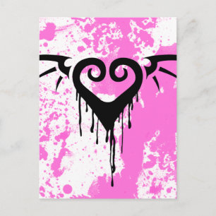 die romantisch hart briefkaart