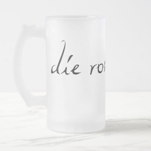 die romantisch matglas bierpul (Links)