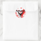 die romantisch ronde sticker (Tas)