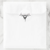 die romantisch ronde sticker (Tas)