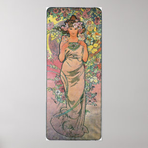 Die Roos van Alfons Mucha 1898 Poster