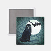 Die schwarze Katze Magneet (Voorkant / Achterkant)