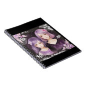 Die Schwestern Lavendel und Sakura Notitieboek (Rechterzijde)