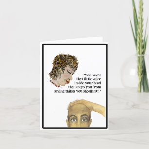 Die stem zal in je hoofd klinken kaart