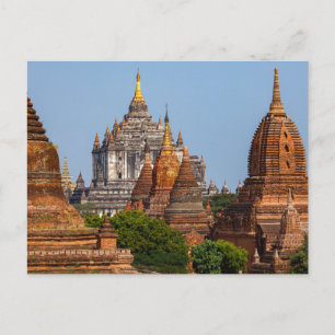 Die Tempel von Bagan in Myanmar Postkarte Briefkaart
